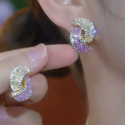 ✨ Élégantes boucles d'oreilles en cristal — Ajoutez une touche d'éclat à toutes vos tenues