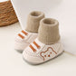 🐻🧦 Chaussures Chaussettes Bébé Doublées – 0-12 Mois