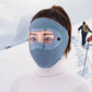Masque facial coupe-vent d'hiver – Masque chaud en polaire avec visière pour le cyclisme et les activités extérieures