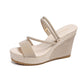 Chaussures orthopédiques pour femme, tendance, à talons compensés et plateforme, couleurs unies.