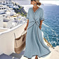 Robe rayée pour femme