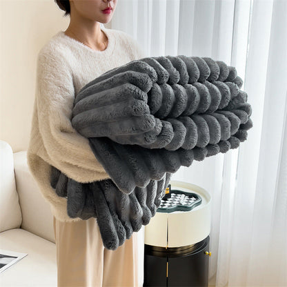 🔥Meilleure vente🔥Couverture d'hiver/couverture de canapé ultra douce et chaude