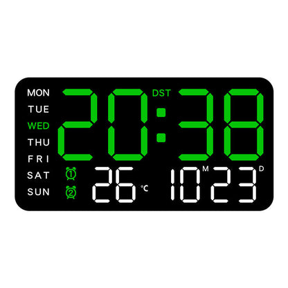 ⏰ Multifunktionale dekorative LED-Digitalwanduhr