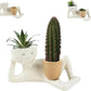 🆕 Pot de fleurs design “Lazy Little Person” en résine écologique – Décoration de table & maison 🌿✨
