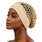 🖤✨ Bonnet à Cheveux en Maille à Large Bord – Respirant & Extensible