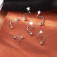 ✨ Boucles d'oreilles minimalistes en forme d'étoile et de cœur : des détails élégants qui subliment chaque look