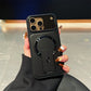 📱 Coque Antichoc avec Cache-Caméra Rabattable et Support Magnétique