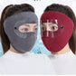 Masque facial coupe-vent d'hiver – Masque chaud en polaire avec visière pour le cyclisme et les activités extérieures