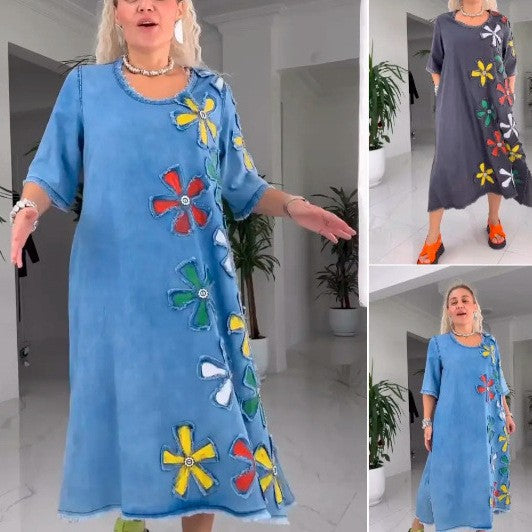 Robe à imprimé floral pour femme