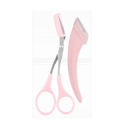 💗✂️ Ciseaux à sourcils 2-en-1 avec peigne – Des sourcils magnifiques et bien définis en quelques minutes ! 🌸✨