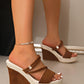 Chaussures orthopédiques pour femme, tendance, à talons compensés et plateforme, couleurs unies.