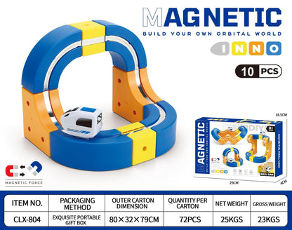 🚂🧲 Circuit de train magnétique – Train électrique pour enfants