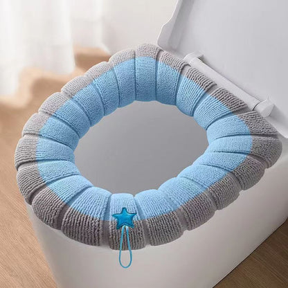 🚽🧸 Housse de lunette WC chaude – Ultra douce & épaisse pour l’hiver