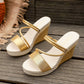 Chaussures orthopédiques pour femme, tendance, à talons compensés et plateforme, couleurs unies.