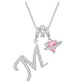 ✨ Collier Initiale Dopamine 3-en-1 avec Breloques Cœur en Zircon