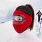 Masque facial coupe-vent d'hiver – Masque chaud en polaire avec visière pour le cyclisme et les activités extérieures
