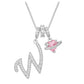 ✨ Collier Initiale Dopamine 3-en-1 avec Breloques Cœur en Zircon