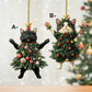🎁Décoration de Noël amusante avec des chats noirs et blancs