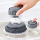 🧼✨ Brosse à vaisselle à pression avec distributeur de liquide vaisselle