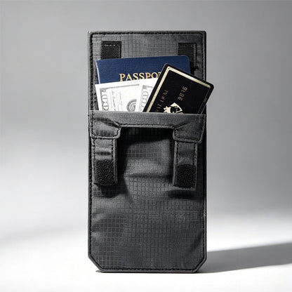 🛂✨ Pochette de Ceinture Cachée – Porte-Passeport et Argent pour Voyage