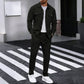 ⏰ Ensemble veste boutonnée et pantalon en maille alvéolée pour homme – Coupe décontractée, tissu respirant et style au quotidien 👕👖