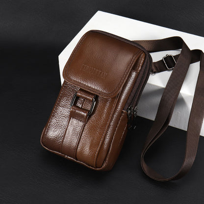 👝 Sacoche de Ceinture en Cuir Véritable pour Homme