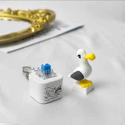 🆕 Porte-clés Mouette LED Son & Lumière 2026 – Anti-Stress Fidget 🐦✨🔑