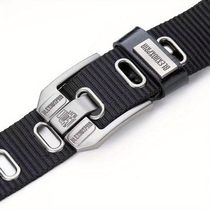 🧷 Ceinture Homme en Toile avec Boucle à Ardillon