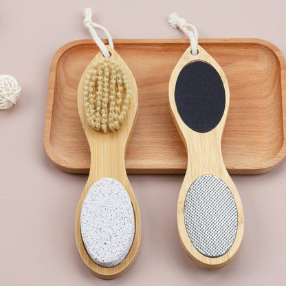✨ Râpe et brosse exfoliante pour les pieds 4 en 1 — Adoucissez, nettoyez et rafraîchissez vos pieds à la maison