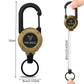 🎁 Porte-clés multifonction 3-en-1 avec mousqueton et enrouleur rétractable