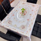 Nappe multifonctionnelle imperméable et résistante à l'huile à motif floral