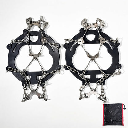 🥾❄️ Crampons à 8 Dents – Antidérapants pour Chaussures sur Neige et Glace