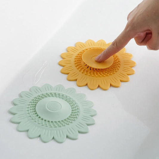 🌻 Filtre d’évacuation en silicone contre les bouchons et les mauvaises odeurs