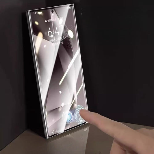 📱 Staubfreier Displayschutz aus gehärtetem Glas
