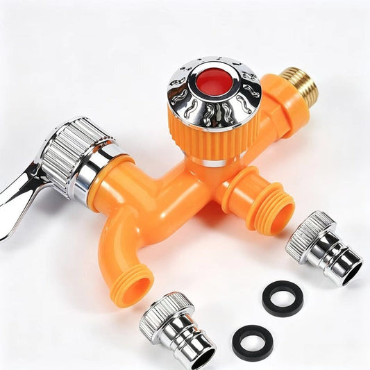 🚰✨ Robinet 2-en-1 à Double Sortie – Robinet Multifonction