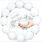 Boules d'eau magnétiques en silicone réutilisables