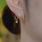 ✨ Boucles d’Oreilles Étoile à Huit Branches Ultra-Scintillantes