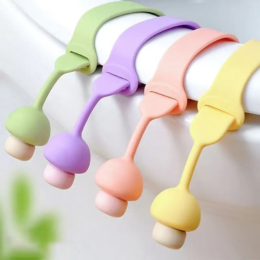 🚽✨ Poignée en silicone pour couvercle de WC – Ouverture sans contact