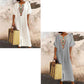 Robe décontractée pour femme en coton et lin, ample, avec broderies et fente