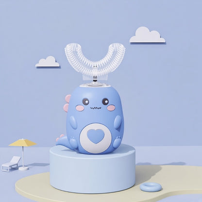 🦖 Brosse à Dents Électrique U pour Enfants 2–12 Ans