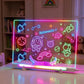 🎨✨ Tableau à dessin LED 7 couleurs – Effaçable
