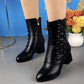 ✨💃Bottes élégantes en cuir pour femmes avec fermeture éclair latérale