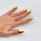 💅✨ Bagues à Ongles Métalliques Dorées – Accessoires Nail Art Uniques