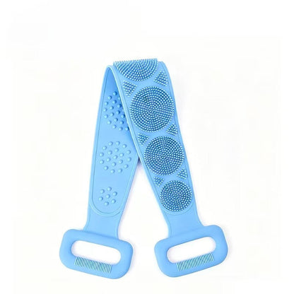🛁✨ Brosse Corps en Silicone Extra Longue – Double Face