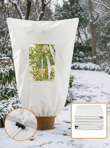 🌿❄️ Housse de protection pour plantes ultra-légère avec fenêtre d’observation