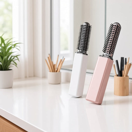 💖💇 Brosse stylante sans fil mini – Peigne compact pour frange