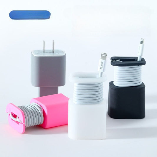 Étui de protection en silicone pour chargeur avec support de câble