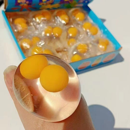 Squishy à double jaune d'œuf – Jouet anti-stress viral