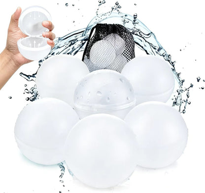 Boules d'eau magnétiques en silicone réutilisables