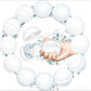 Boules d'eau magnétiques en silicone réutilisables